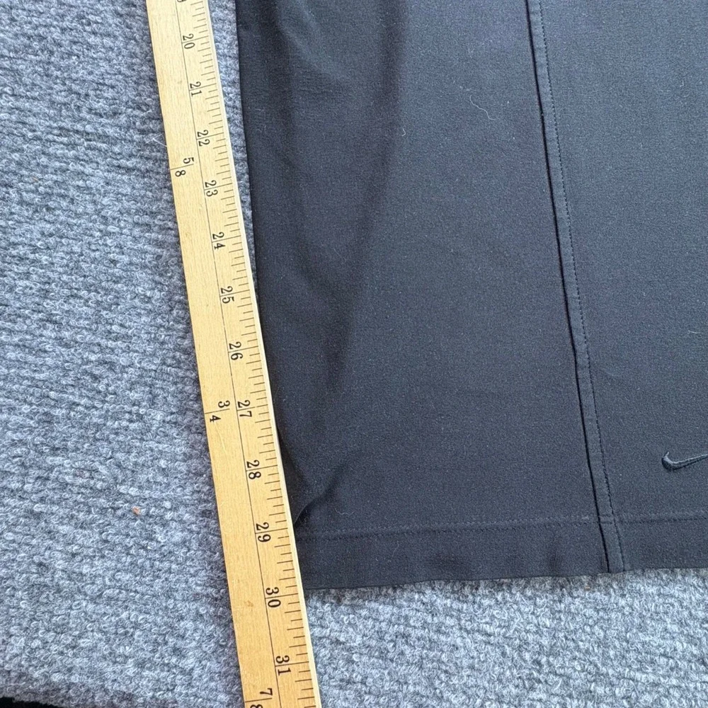 Vintage Nike Dri-FIT Athletic Pants Men L Black Y2K Athleisure Swoosh Sportswear